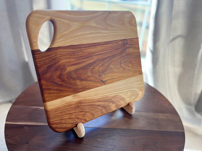 Canarywood & Ash Face Grain Cutting Board