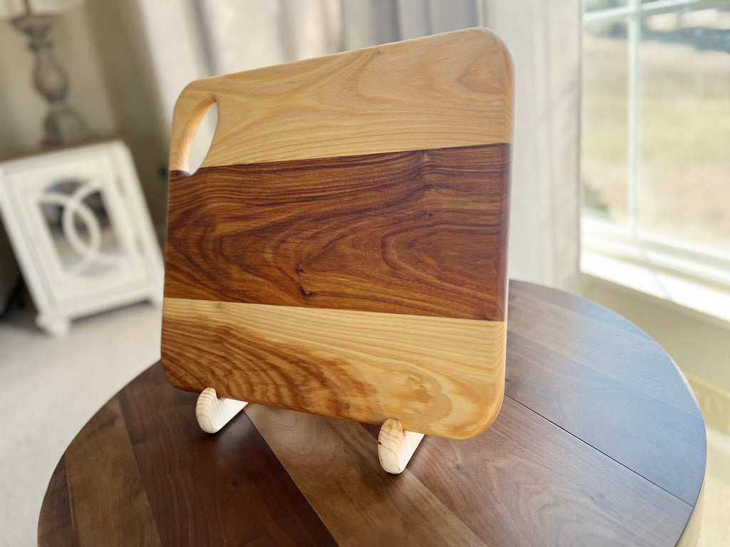 Canarywood & Ash Face Grain Cutting Board