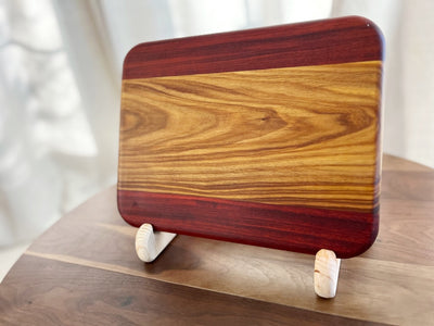 Canarywood & Padauk Cutting Board - 12 3/4" x 9 5/8" x 1"