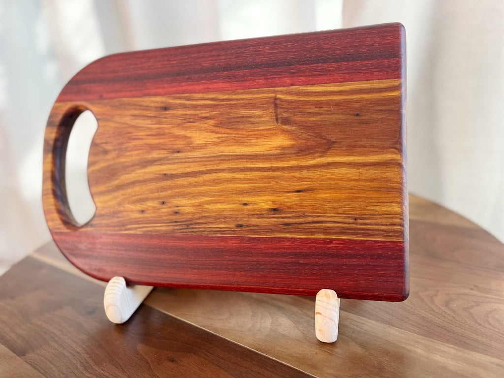 Canarywood & Padauk Cutting Board