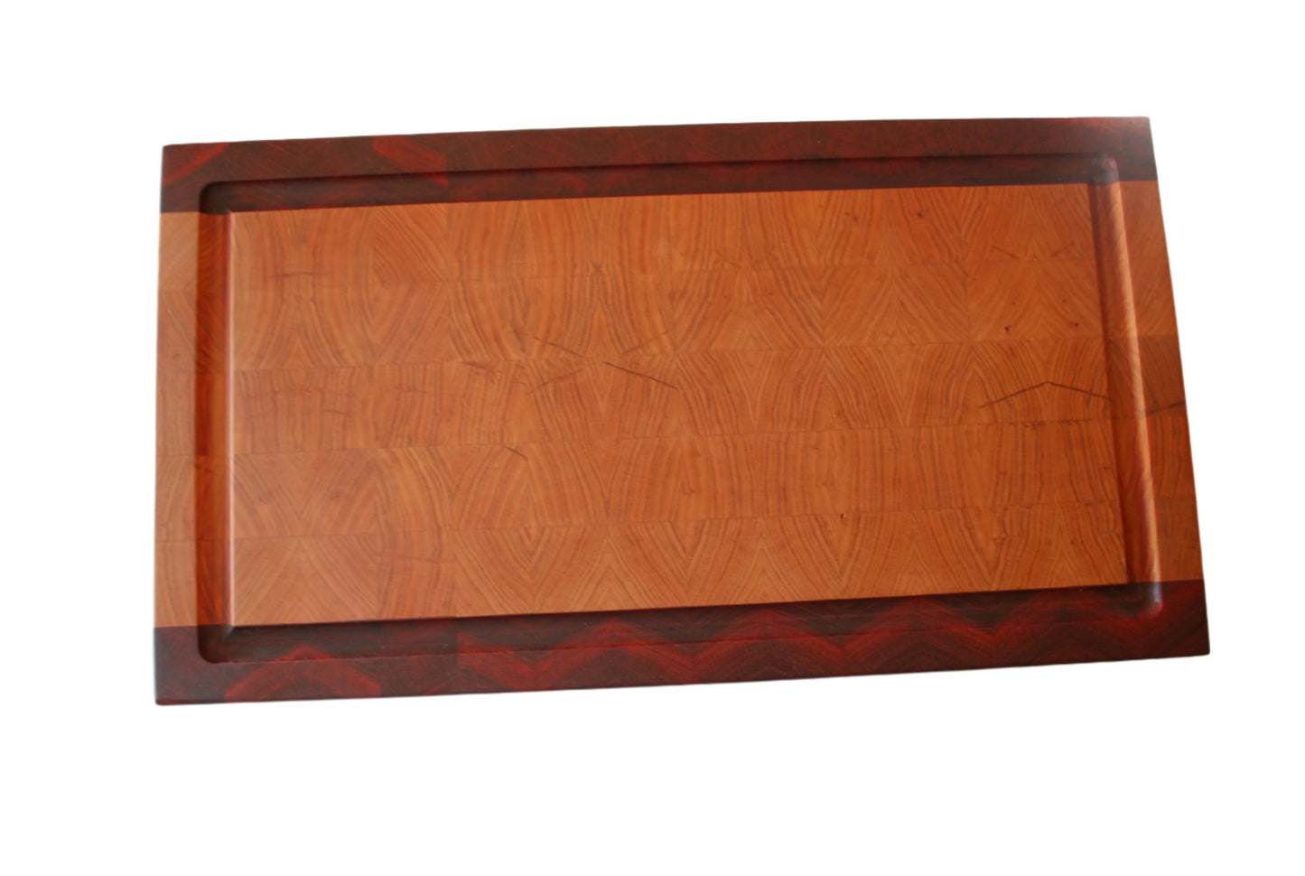 Large Luxury Custom Cherry & Padauk End Grain Large Cutting Board