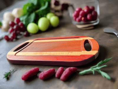 Padauk, Curly Maple & Tigerwood Charcuterie Board