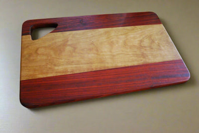 Cherry & Padauk Charcuterie Board - Two Cuts Carpentry