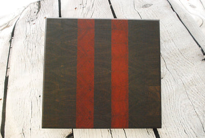 Custom Walnut & Padauk Luxury End Grain Veggie Cutting Board - Two Cuts Carpentry