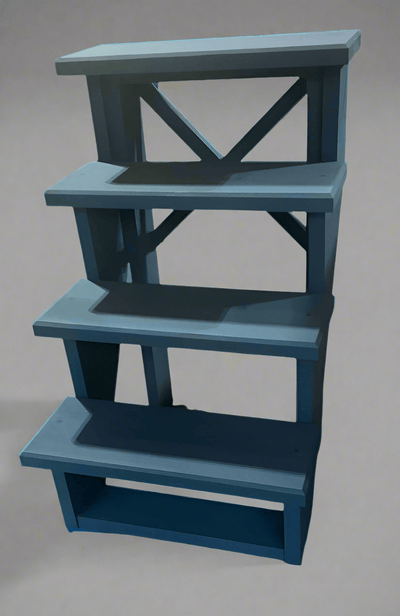 Four - Tier Display Stairs - Two Cuts Carpentry